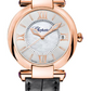 Chopard Imperiale Rose Gold 36 MM - Black Leather Strap - Silver Dial -  384822-5001