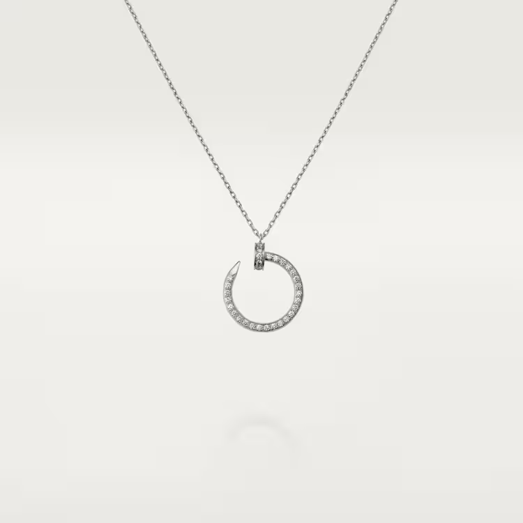 Cartier Just Un Clou Necklace - White Gold Diamonds - B7224898