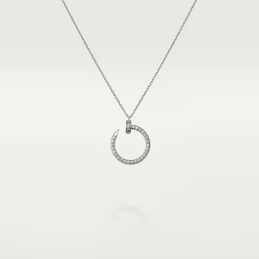 Cartier Just Un Clou Necklace - White Gold Diamonds - B7224898