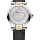 Chopard Imperiale Stainless Steel and Rose Gold 29 MM - Black Strap - Silver Dial - 388563-6005