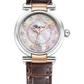 Chopard Imperiale Stainless Steel and Rose Gold 29 MM - Brown Strap - Pink Mother-Of-Pearl Dial - 388563-6013