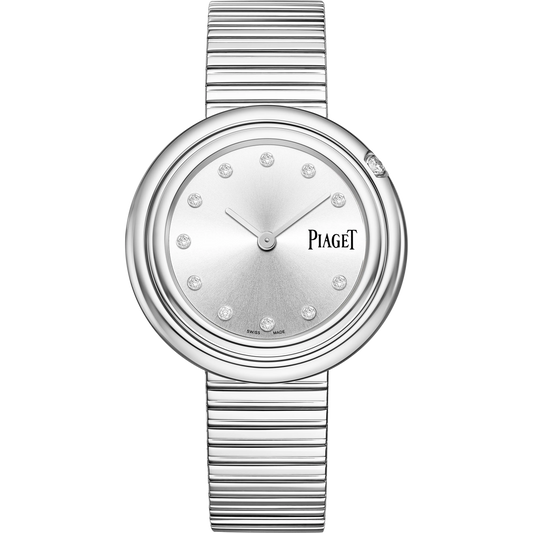 Piaget Possession - Stainless Steel 34 MM - Stainless Steel Bracelet - Silver Diamond Dial - G0A48390