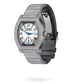 F.P. Journe Elégante Titanium with 12 rows of diamonds and set bracelet Titanium 40 x 35 MM - Titanium Diamond Bracelet And Grey Rubber Strap - Diamond Bezel - White Dial - Titanium with 12 rows of diamonds and set bracelet nyc watcher nyc watches