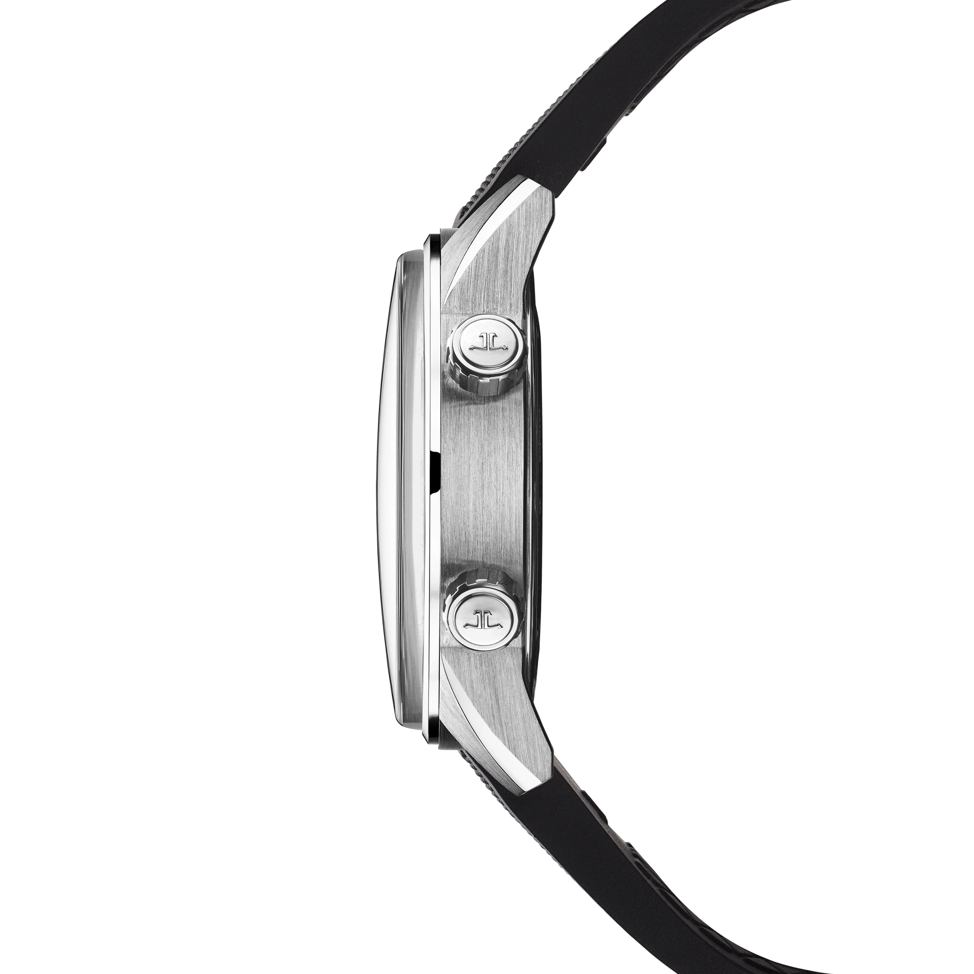 JLC - Polaris Date - 42 MM - Stainless Steel - Black Dial - Black Rubber Strap - Q906867J