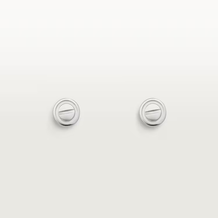 Cartier Love Earrings - White Gold - B8301256