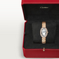 Cartier Baignoire Rose gold 31.6 MM - Rose gold Bracelet - Diamond Bezel - Silvered Sunray Dial - WB520002