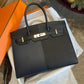 Hermès Birkin 30 - Casaque Blue Indigo & Black - Epsom - Gold Hardware - B30CBIBEGHW