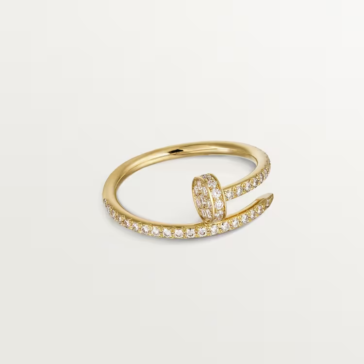 Cartier Just Un Clou Ring - Yellow Gold - Diamonds - B4231500