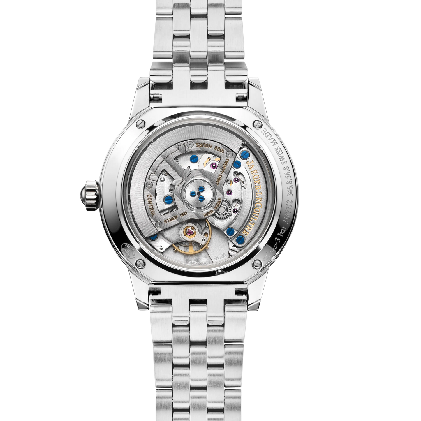 JLC - Rendez-Vous Classic Night & Day - 29 MM - Stainless Steel - Silvered-Gray Guilloché Dial - Diamond Bezel - Stainless Steel Bracelet - Q3468130