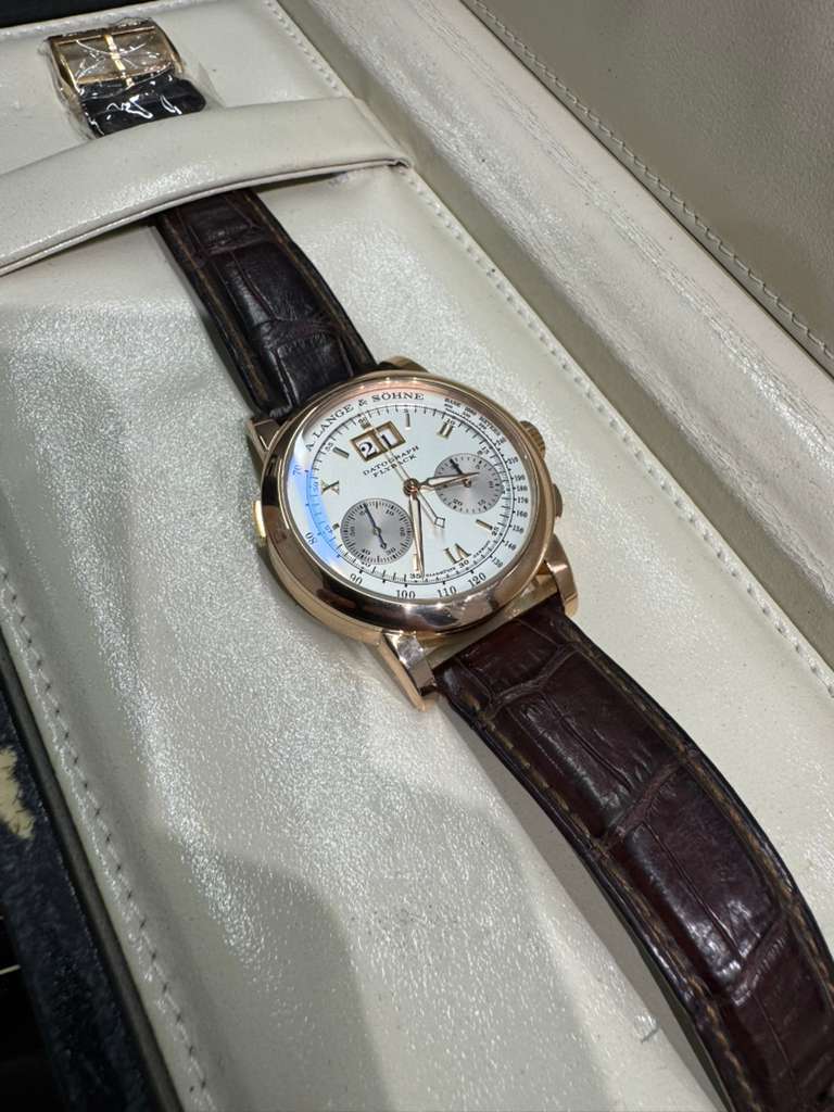 A.Lange & Söhne - Datograph - 39 MM - Rose Gold - Silver Dial - 403.032