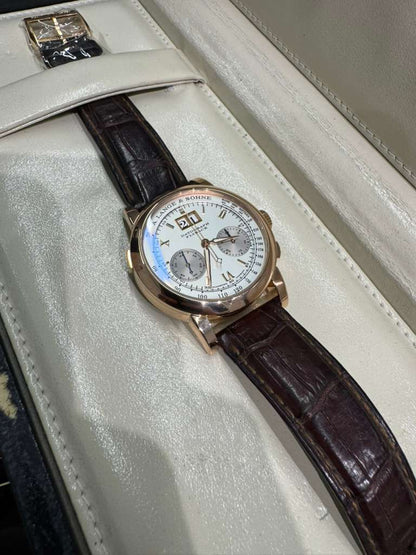 A.Lange & Söhne - Datograph - 39 MM - Rose Gold - Silver Dial - 403.032