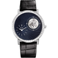 Piaget Altiplano - White Gold 41 MM - Black Leather Strap - Diamond Bezel - Blue Dial - G0A42204