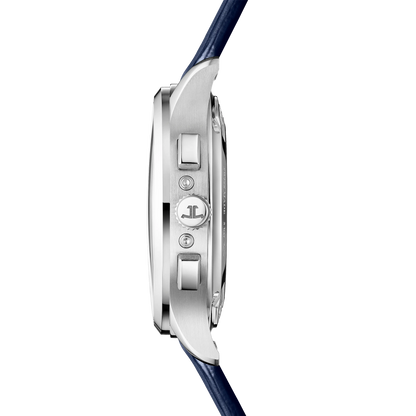 JLC - Master Control Chronograph Calendar - 40 MM - Stainless Steel - Blue Dial - Blue Leather Strap - Q4138480