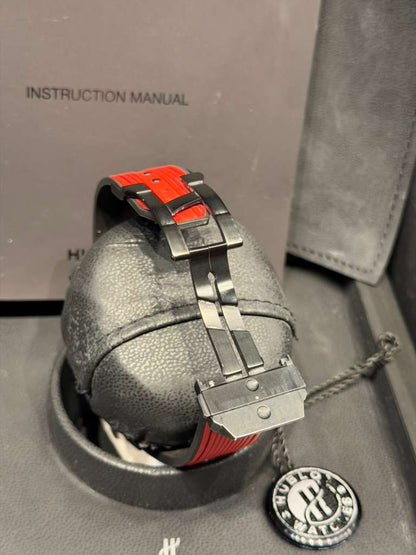 Hublot Big Bang MECA Black Ceramic - 45 MM - Black Rubber Strap - Skeleton Dial - 414.CI.1123.RX