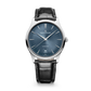 JLC - Master Ultra Thin Date - 39 MM - Stainless Steel - Blue-Gray Dial - Black Leather Strap - Q1238480