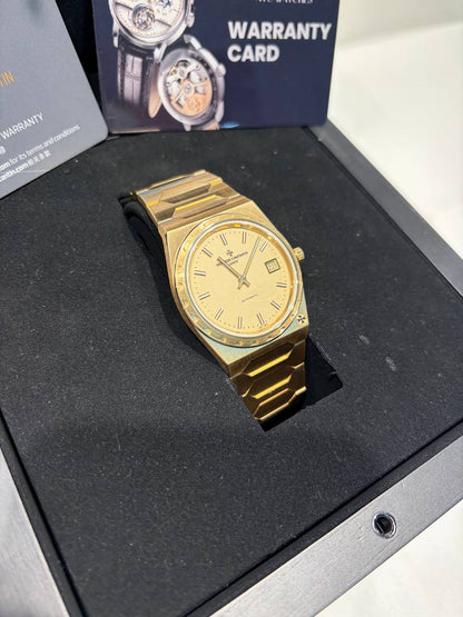 Vacheron Constantin Historiques 222 Yellow Gold 37 MM - Yellow Gold Bracelet - Beige Dial - 4200H/222J-B935