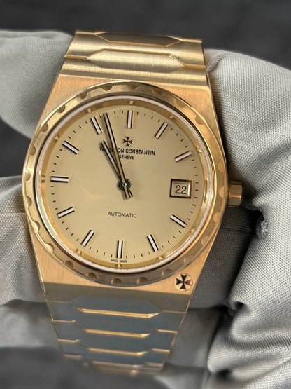 Vacheron Constantin Historiques 222 Yellow Gold 37 MM - Yellow Gold Bracelet - Beige Dial - 4200H/222J-B935