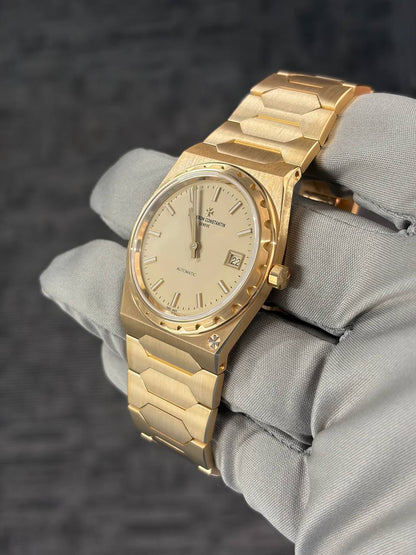 Vacheron Constantin Historiques 222 Yellow Gold 37 MM - Yellow Gold Bracelet - Beige Dial - 4200H/222J-B935