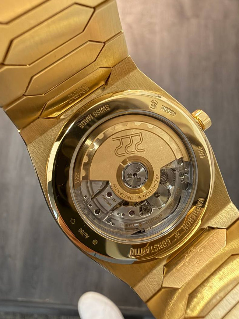 Vacheron Constantin Historiques 222 Yellow Gold 37 MM - Yellow Gold Bracelet - Beige Dial - 4200H/222J-B935