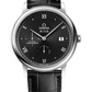 Omega De Ville Stainless Steel 39.5 MM - Black Leather Strap - Black Dial - 424.13.40.21.01.002