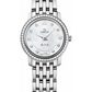 Omega De Ville Stainless Steel 24.4 MM - Stainless Steel Bracelet - Diamond Bezel - White Mother-Of-Pearl Diamond Dial - 424.15.24.60.55.001 nyc watcher nyc watches