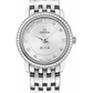 Omega De Ville Stainless Steel 27.5 MM - Stainless Steel Bracelet - Diamond Bezel - Silver Diamond Dial - 424.15.27.60.52.001 nyc watcher nyc watches