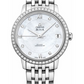 Omega De Ville Stainless Steel 32.7 MM - Stainless Steel Bracelet - Diamond Bezel - White Mother-Of-Pearl Diamond Dial - 424.15.33.20.55.001 nyc watcher nyc watches