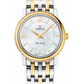 Omega De Ville Stainless Steel and Yellow Gold 27.5 MM - Stainless Steel and Yellow Gold Bracelet - White Mother-Of-Pearl Dial - 424.20.27.60.05.001 nyc watcher nyc watches