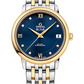 Omega De Ville Stainless Steel and Yellow Gold 32.7 MM - Stainless Steel and Yellow Gold Bracelet - Blue Diamond Dial - 424.20.33.20.53.002 nyc watcher nyc watches