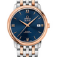 Omega De Ville Stainless Steel and Rose Gold 36.8 MM - Stainless Steel and Rose Gold Bracelet - Blue Dial - 424.20.37.20.03.002 nyc watcher nyc watches