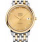 Omega De Ville Stainless Steel and Yellow Gold 36.8 MM - Stainless Steel and Yellow Gold Bracelet - Champagne Diamond Dial - 424.20.37.20.58.001 nyc watcher nyc watches