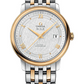 Omega De Ville Yellow Gold and Stainless Steel 39.5 MM - Yellow Gold and Stainless Steel Bracelet - White Silvery Dial - 424.20.40.20.02.001 nyc watcher nyc watches