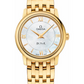 Omega De Ville Yellow Gold 27.4 MM - Yellow Gold Bracelet - Mother-Of-Pearl Dial - 424.50.27.60.05.001 nyc watcher nyc watches