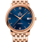 Omega De Ville Rose Gold 36.8 MM - Rose Gold Bracelet - Blue Dial - 424.50.37.20.03.002 nyc watcher nyc watches