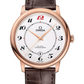 Omega De Ville Rose Gold 39.5 MM - Brown Leather Strap - White Enamel Dial - 424.53.40.20.04.004 nyc watcher nyc watches