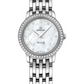 Omega De Ville White Gold 24.4 MM - White Gold Bracelet - Diamond Bezel - White Mother-Of-Pearl Diamond Dial - 424.55.24.60.55.003 nyc watcher nyc watches