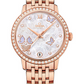 Omega De Ville Rose Gold 32.7 MM - Rose Gold Bracelet - Diamond Bezel - Mother-Of-Pearl Diamond Dial - 424.55.33.20.55.004 nyc watcher nyc watches