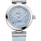 Omega De Ville Stainless Steel 34 MM - Blue Leather Strap - Blue Diamond Dial - 425.32.34.20.57.003