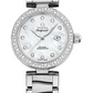 Omega De Ville Stainless Steel 34 MM - Stainless Steel Bracelet - Diamond Bezel - White Diamond Dial - 425.35.34.20.55.002