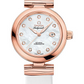 Omega De Ville Rose Gold 34 MM - White Leather Strap - White Mother-Of-Pearl Diamond Dial - 425.62.34.20.55.004