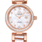 Omega De Ville Rose Gold 34 MM - Rose Gold Bracelet - Diamond Bezel - White Mother-Of-Pearl Diamond Dial - 425.65.34.20.55.007