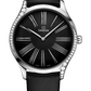 Omega De Ville Stainless Steel 39 MM - Black Rubber Strap - Black Dial - 428.17.39.60.01.001