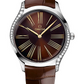 Omega De Ville Stainless Steel 36 MM - Brown Leather Strap - Brown Dial - 428.18.36.60.13.001