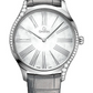 Omega De Ville Stainless Steel 39 MM - Grey Leather Strap - Lacquered White Mother-Of-Pearl Dial - 428.18.39.60.05.001