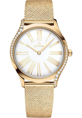 Omega De Ville Yellow Gold 36 MM - Yellow Gold Bracelet - White Dial - 428.55.36.60.04.001