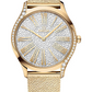 Omega De Ville Yellow Gold 36 MM - Yellow Gold Bracelet - Rhodium-Plated Diamond Dial - 428.55.36.60.99.002