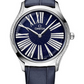 Omega De Ville White Gold 36 MM - Blue Leather Strap - Blue Dial - 428.58.36.60.53.001