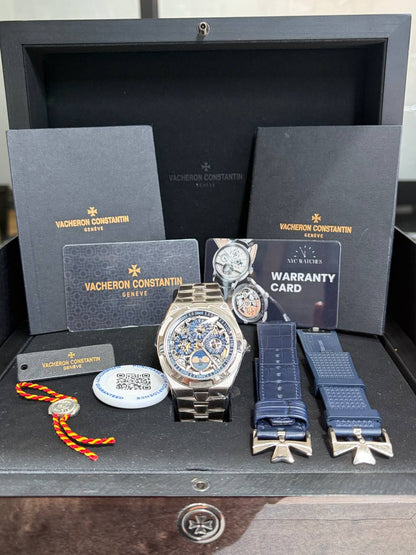 Vacheron Constantin Overseas Perpetual White Gold 41.5 mm - White Gold- Skeleton Dial - 4300V/120G-B946