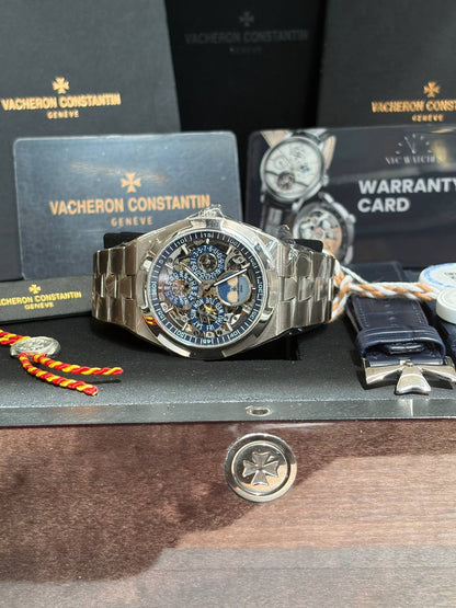 Vacheron Constantin Overseas Perpetual White Gold 41.5 mm - White Gold- Skeleton Dial - 4300V/120G-B946