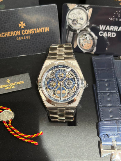 Vacheron Constantin Overseas Perpetual White Gold 41.5 mm - White Gold- Skeleton Dial - 4300V/120G-B946